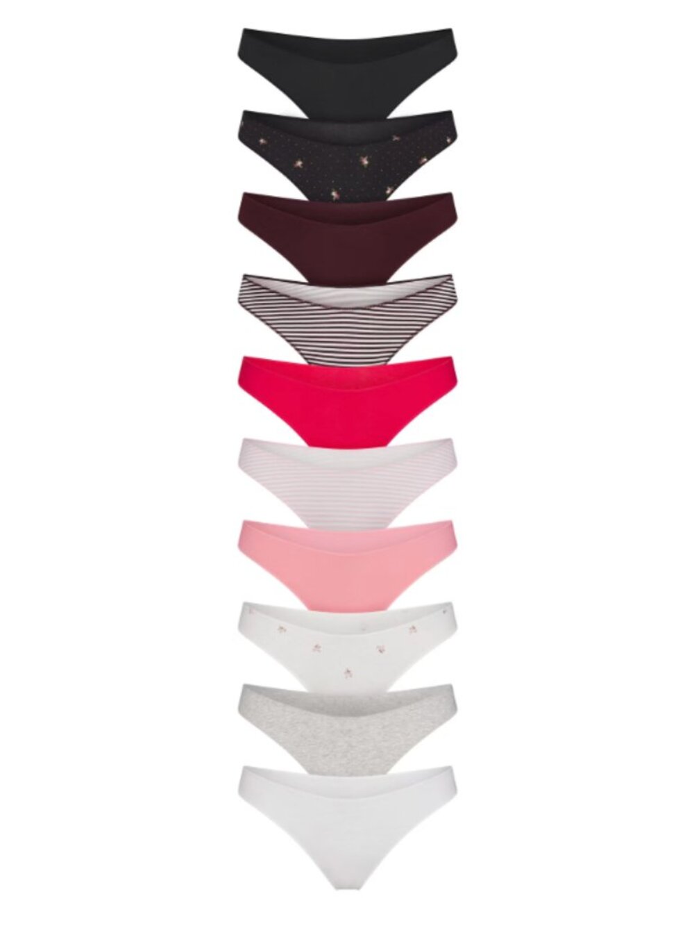 New Skims LIGHTWEIGHT COTTON thong 10-pack